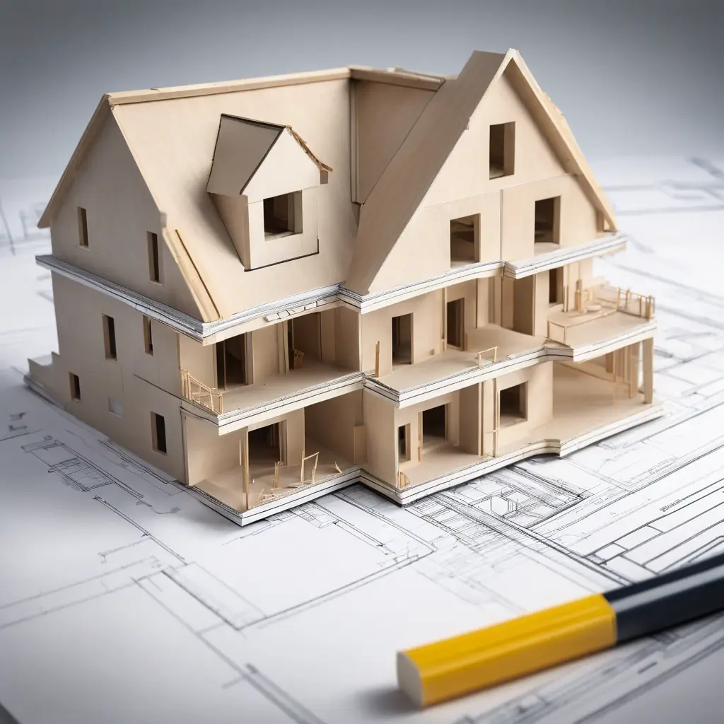 Bouwtekening met miniatuur2